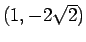 $(1,-2\sqrt2)$