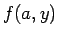 $ f(a,y)$