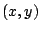 $ (x,y)$