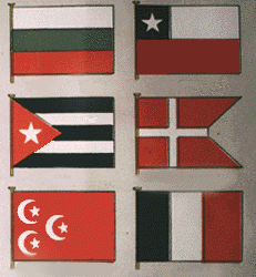 Flags Showing the Pentegram