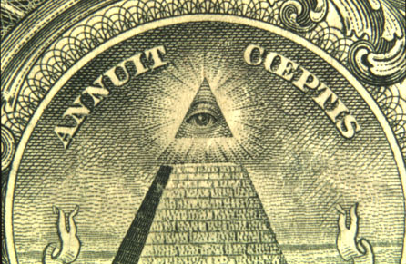 Eye on Pyramid on Dollar Bill